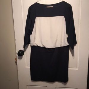 Loft Classic Black and White Dress